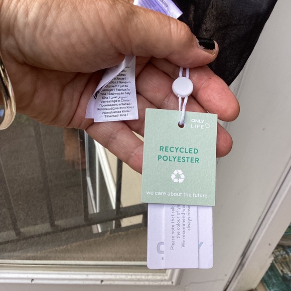 BNWT “ONLY” Luna Palm Beach Coverup Cardigan . L/XL.Black - Picture 4 of 5